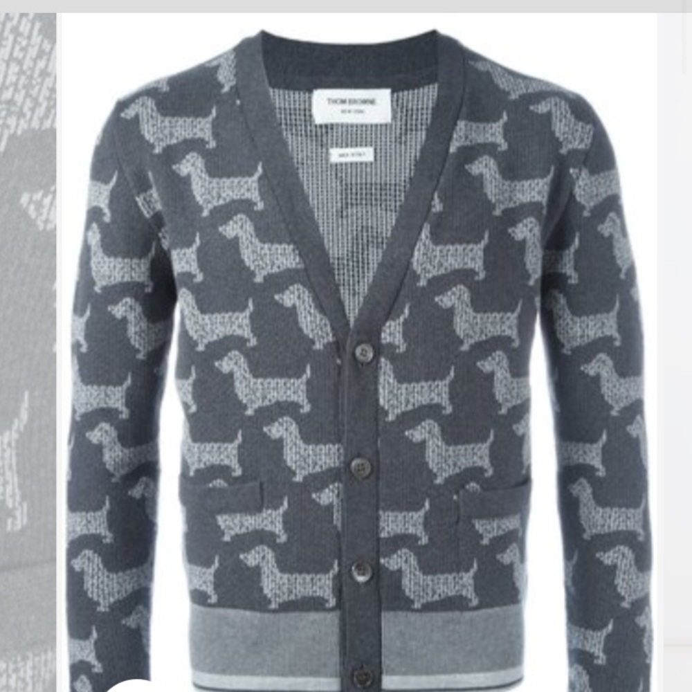 ⚡️Flash Sale Today⚡️Thom Browne Dog Print Cardigan